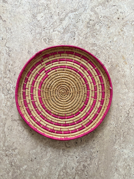 Panier en matières naturelles fait main 31 cm